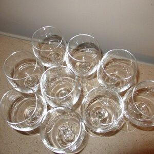 Crystal Bohemia stemmed wine glasses